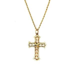 Gorgeous 14K Gold Cross Necklace